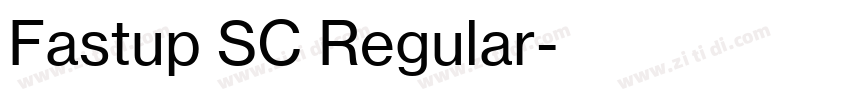 Fastup SC Regular字体转换